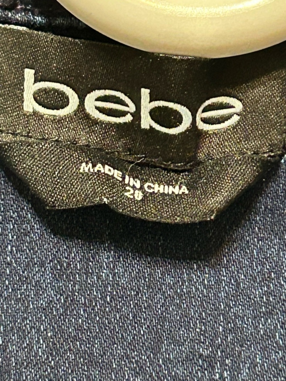 bebe Dark Blue Denim Sleeveless Zip Romper - Picture 5 of 5